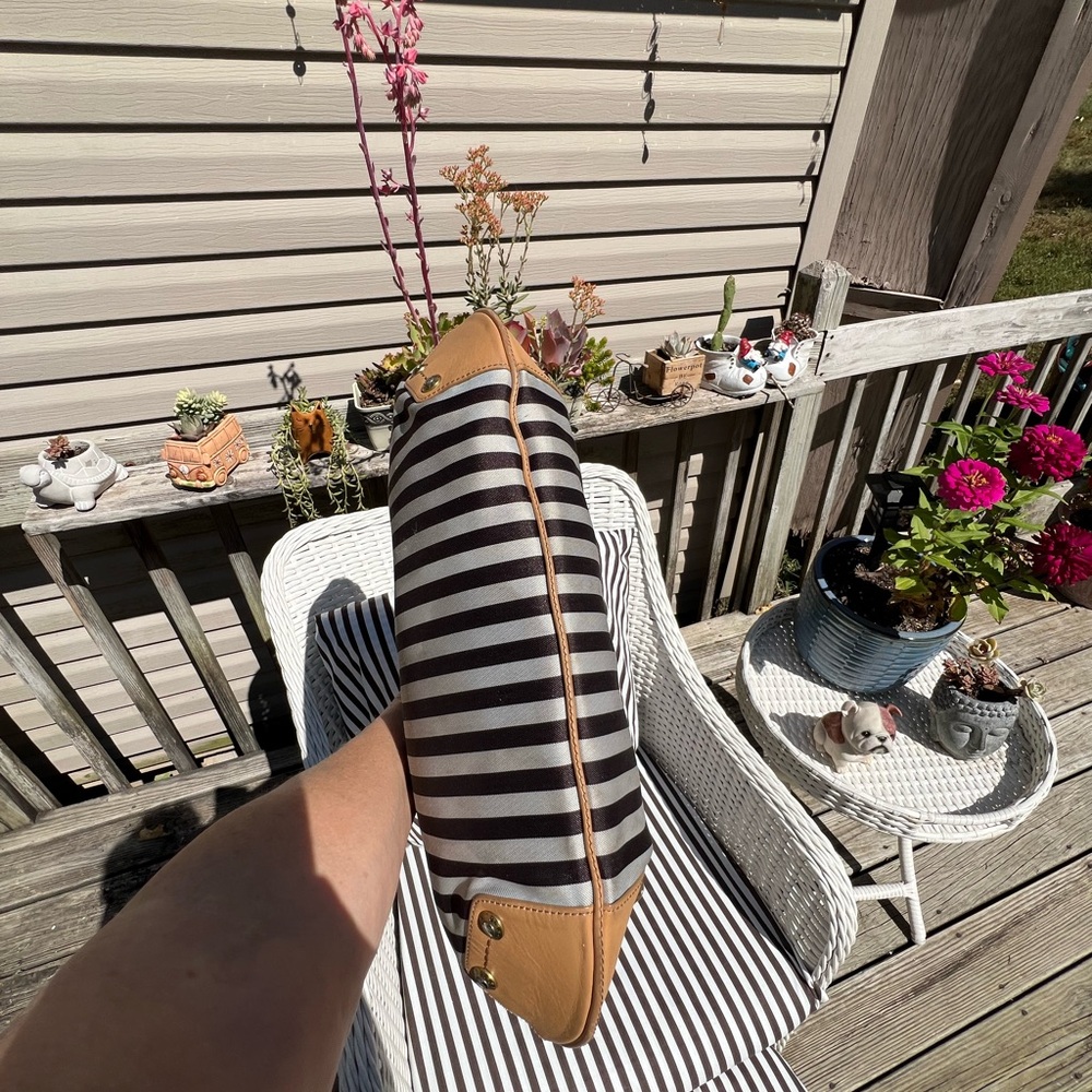 RARE! Henri Bendel Centennial Stripe Hobo Bag & Wallet Set - EUC - Picture 6 of 17